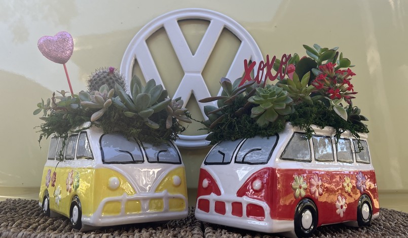 VW Bus Planters , VW Bus Gifts